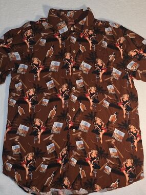 Vintage Junction West  Pinup Mens Shirt - XXL